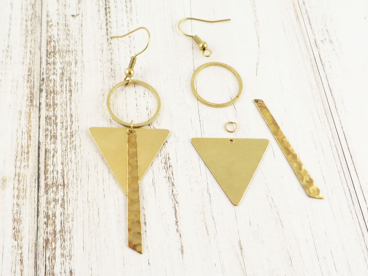 Hammered on sale earrings diy