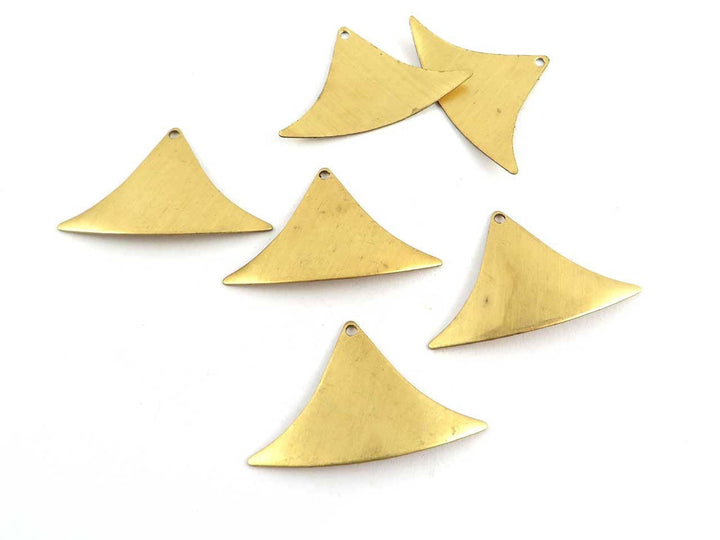 4x Breloque triangle éventail (17mm x 28mm) PV-002