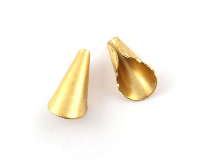 2x Cône pompon perle dentelée (21mm x 11mm) PV-195