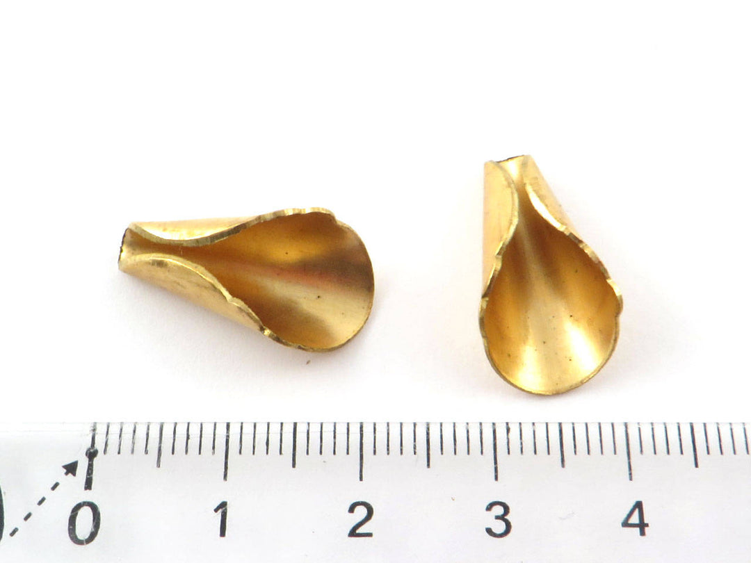 2x Cône pompon perle dentelée (21mm x 11mm) PV-195