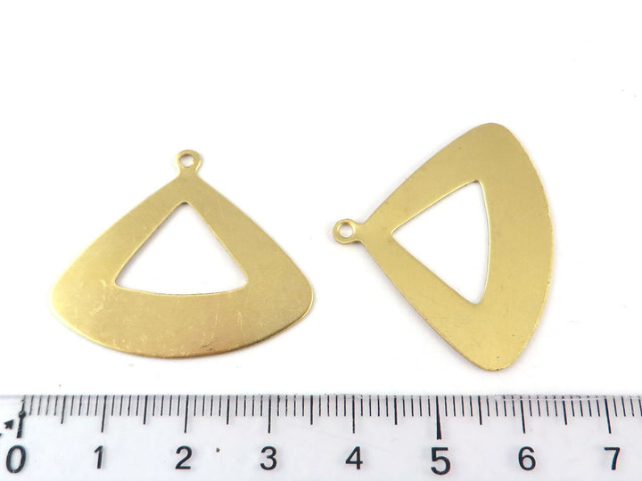 2x Breloque éventail ajouré (28mm x 33mm) PP-210